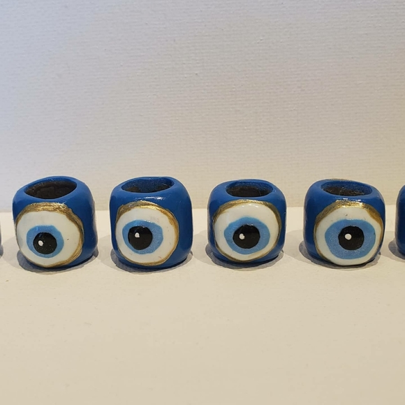 Single Dreadlock Bead "I See You" Evil Eye - Picture 5 of 5